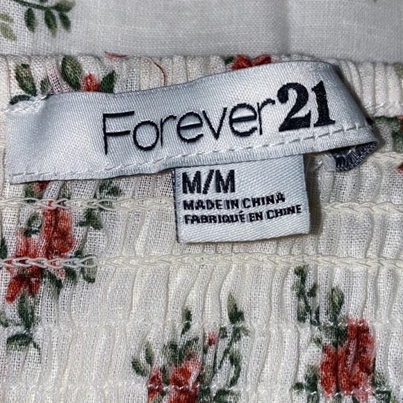 Forever 21 Floral Strapless Dress - Picture 4 of 4